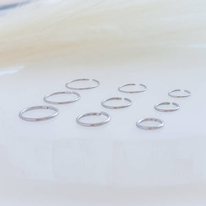 Titanium Endless Hoops • Tiny Hoops • Skinny Hoop • Seamless Hoops • F67 Implant Grade • Cartilage • Tragus • Septum • Nose Ring