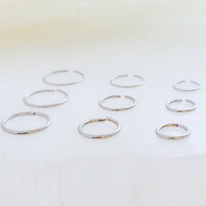 Titanium Endless Hoops • Tiny Hoops • Skinny Hoop • Seamless Hoops • F67 Implant Grade • Cartilage • Tragus • Septum • Nose Ring