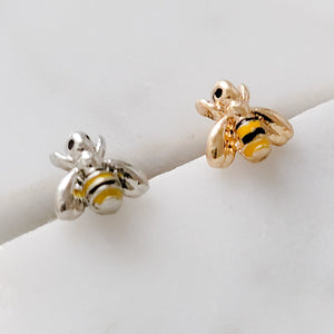 Little Bee Nose Stud • Nose Bone Jewelry • Tiny Bee Nose Jewelry • Cute Nose Stud • Surgical Steel • 20 Gauge • Gold Honey Bee