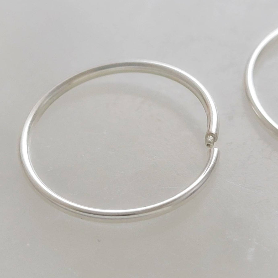 Sleeper Hoops • Thin Gold Hoop Earrings • Continuous Hoops • Endless Hoops • Comfort Hoops • Leave In Hoops • 20 Gauge • Delicate Jewelry