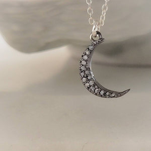 Diamond Crescent Moon Necklace