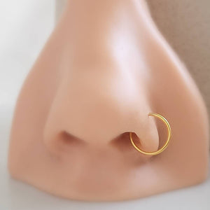 Super Thin Endless Nose Hoop • Tiny Hoop • Sleeper Hoop • Lip Ring • Dainty Earring • Cartilage • Septum • Nose Ring • Eyebrow Ring • 20g