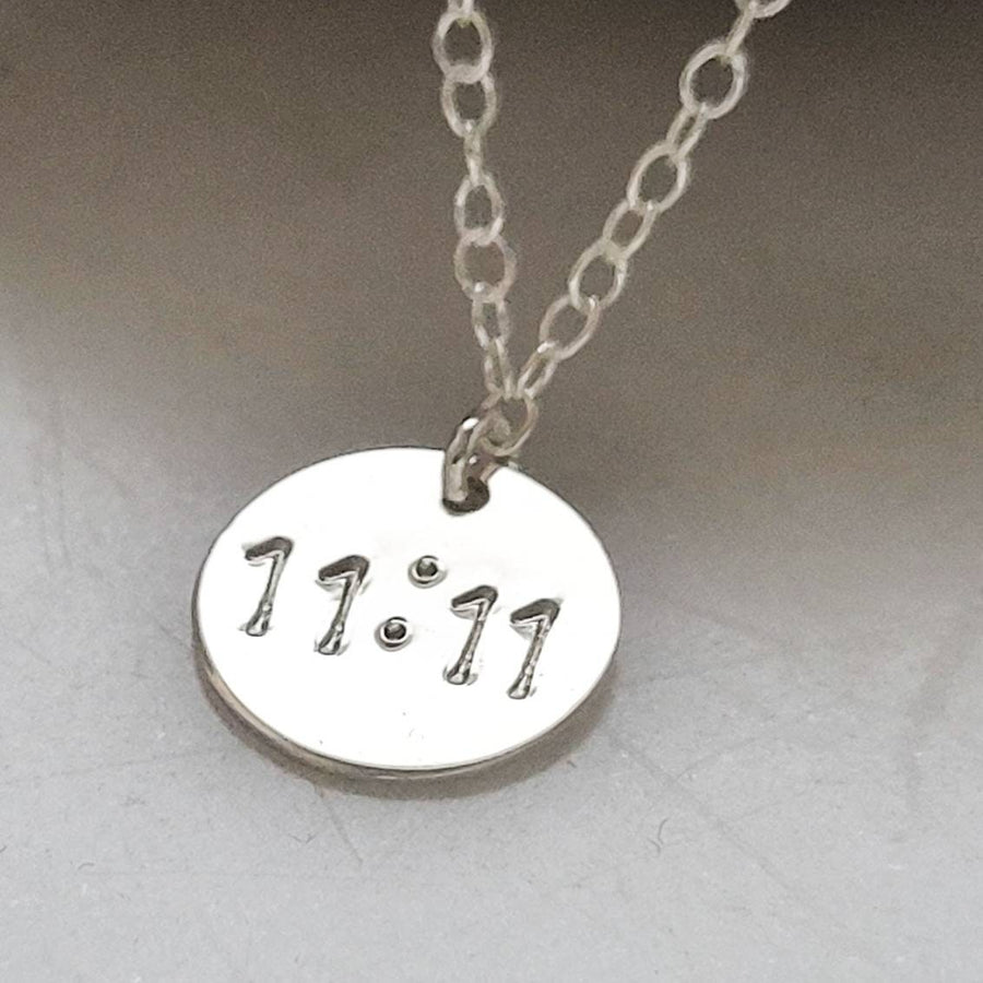 11:11 Necklace • Angel Number Charm • Make A Wish • Angel Time • Lucky Number Jewelry • Personalized Necklace Set • Waterproof Necklace