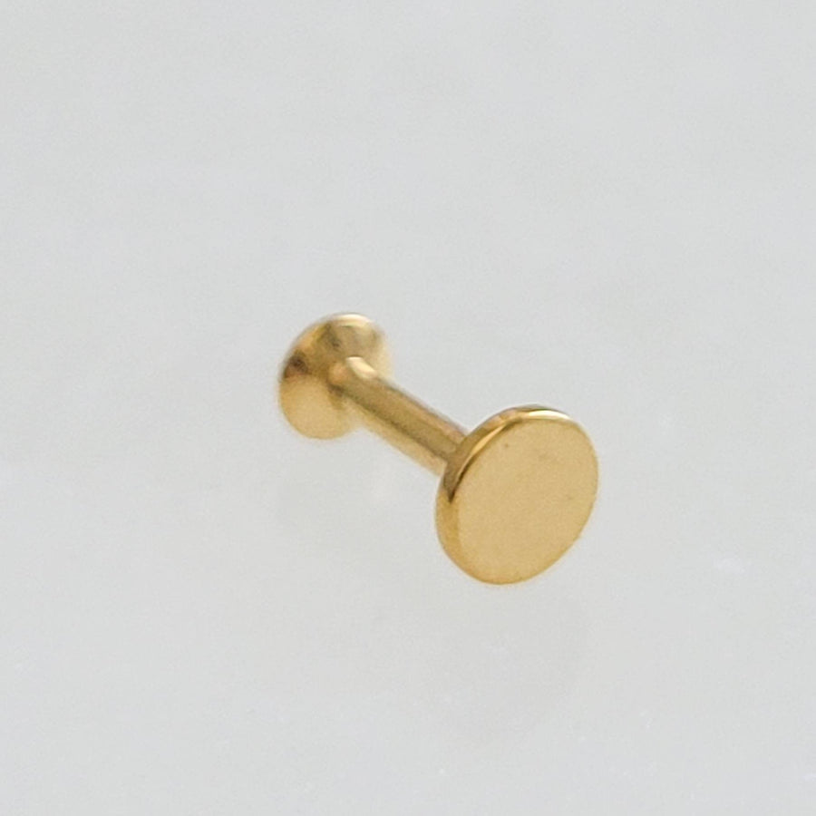 Flat back Dot Studs, Screw in flat back earrings in 14K Gold plated Surgical Steel. Available in 2 sizes, 3mm & 4mm, by Studio Blue on Etsy