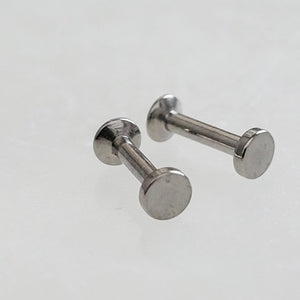 Flat back Dot Studs, Screw in flat back earrings in 316L Surgical Steel. Available in 2 sizes, 3mm & 4mm, by Studio Blue on Etsy