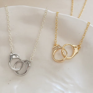 Handcuff Chokers, Gold fill or Sterling silver by Studio Blue on Etsy