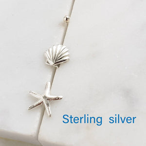 Seashell Stud Set • Starfish Stud • Shell Studs • Tiny Earring Studs • Delicate Stud Set • Multiple Piercings • Beach Wedding