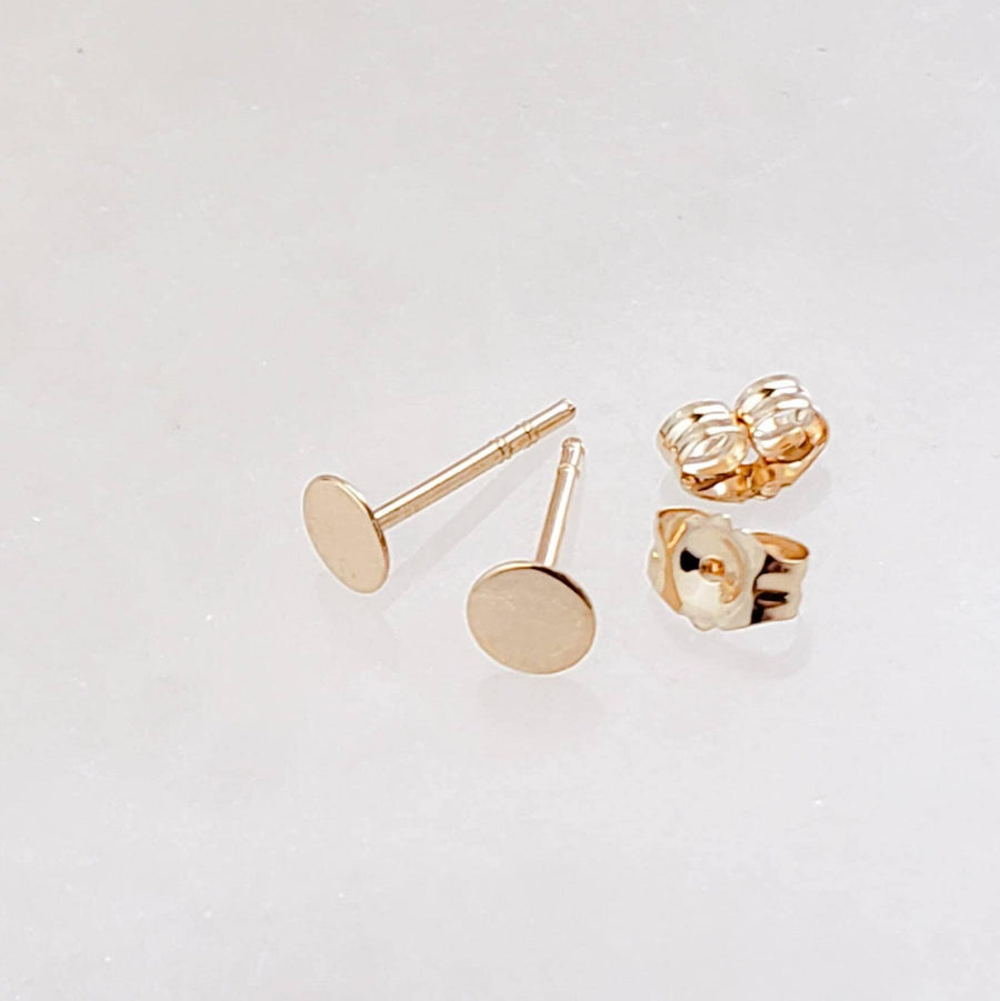 Tiny Dot Stud Earrings • Choose Your Size • Pair of Gold or Silver Studs • Small Stud Earrings • Minimalist Earrings • Delicate Gold Studs