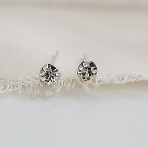 Super Tiny CZ Stud Earrings • Cubic Zirconia Studs • Dainty Silver Earring Studs • Delicate Sparkle Studs • Multiple Piercing Studs