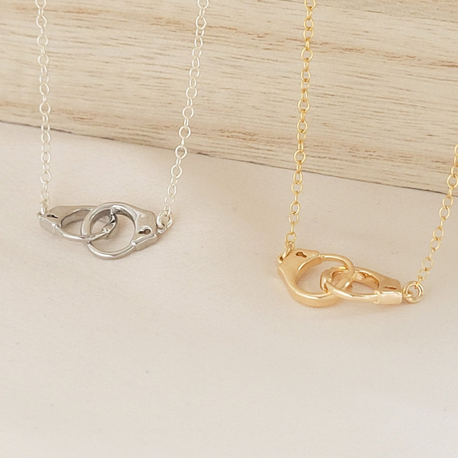 Handcuff Chokers, Gold fill or Sterling silver by Studio Blue on Etsy