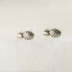 Teeny Tiny Pineapple Studs • Little Silver Pineapples • Baby Pineapple Earrings • Tiny Studs • Hawaiian Style • Little Silver Studs