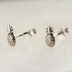 Teeny Tiny Pineapple Studs • Little Silver Pineapples • Baby Pineapple Earrings • Tiny Studs • Hawaiian Style • Little Silver Studs