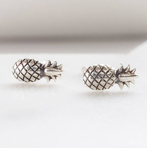 Teeny Tiny Pineapple Studs • Little Silver Pineapples • Baby Pineapple Earrings • Tiny Studs • Hawaiian Style • Little Silver Studs