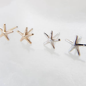 Delicate Starfish Studs • Tiny Starfish Earrings • Minimalist Earrings • Gold Starfish Studs • Beach Themed Jewelry • Cute Little Starfish