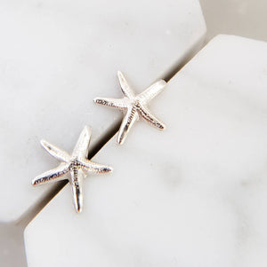 Delicate Starfish Studs • Tiny Starfish Earrings • Minimalist Earrings • Gold Starfish Studs • Beach Themed Jewelry • Cute Little Starfish