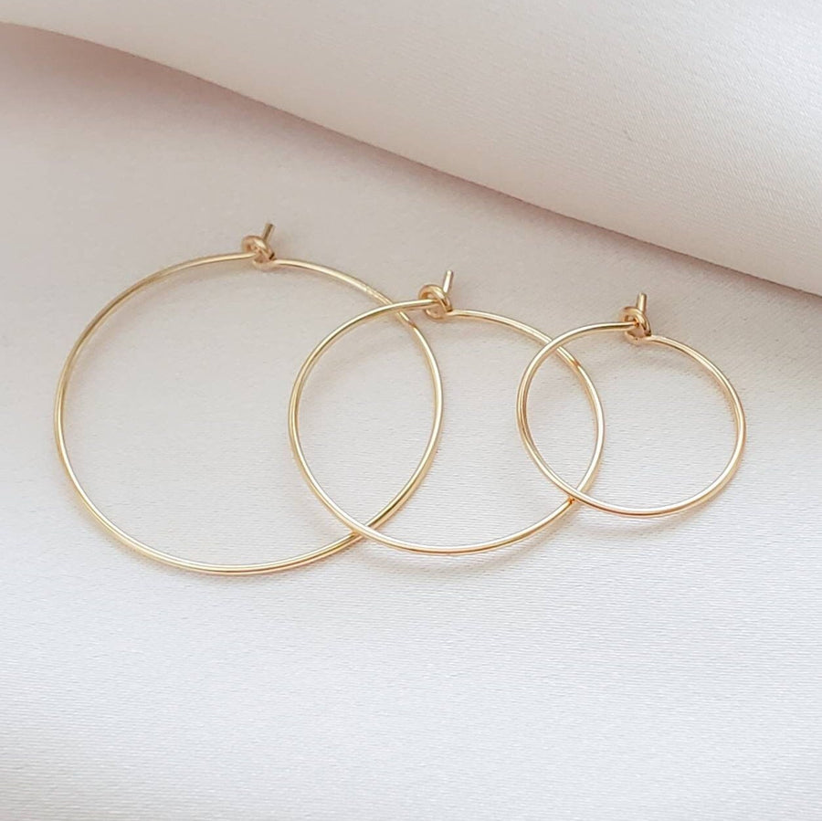 Delicate Hoop Earrings • Thin Gold Hoops • Lightweight Hoop Earrings • Modern Style • Silver Hoop Earrings • Minimalist •