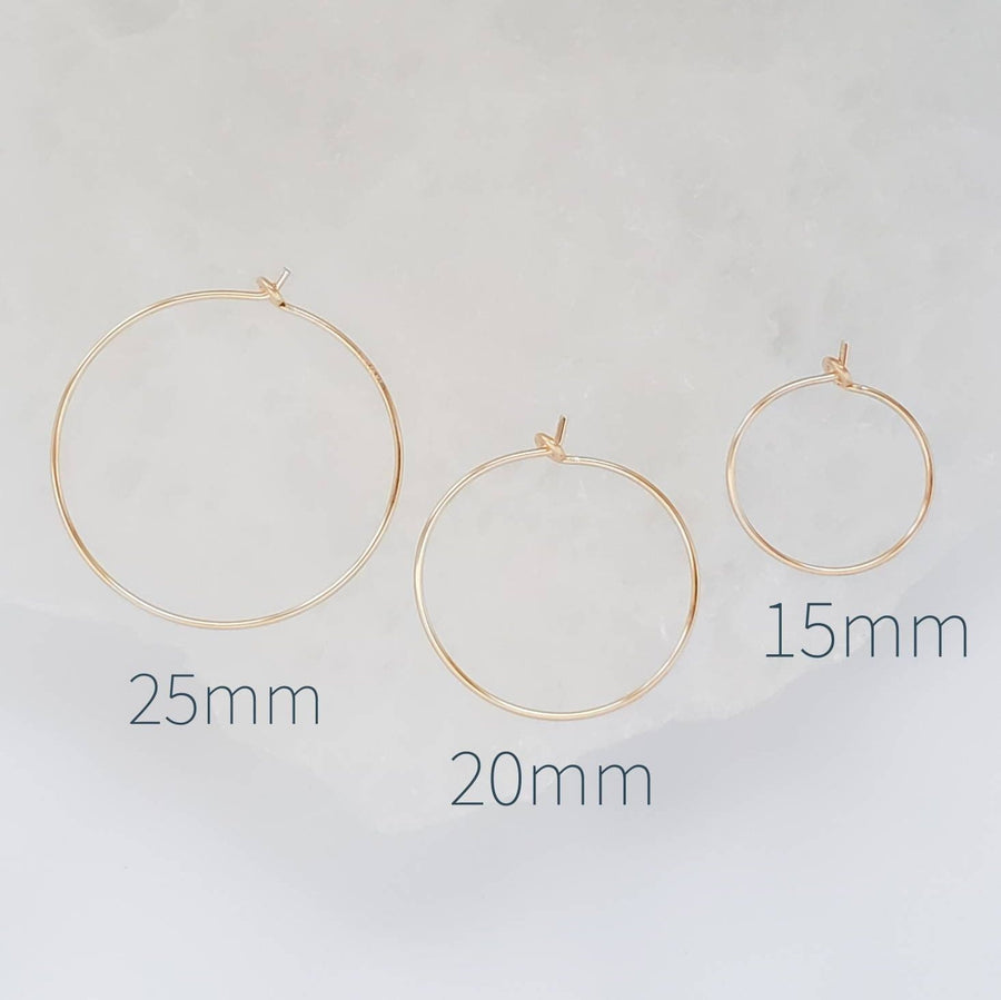 Delicate Hoop Earrings • Thin Gold Hoops • Lightweight Hoop Earrings • Modern Style • Silver Hoop Earrings • Minimalist •