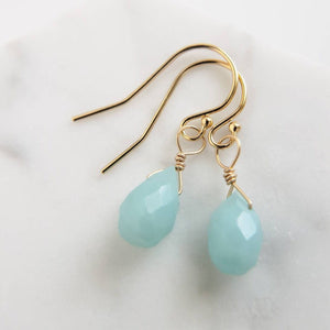 Tiny Amazonite Earrings