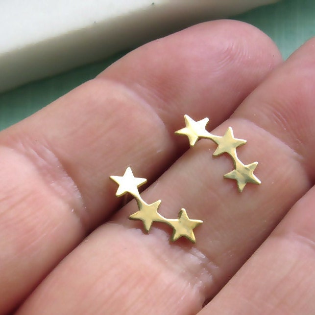 Star Ear Climber • Star Earrings • Climber Earrings • Star Studs • Ear Crawler • Silver Ear Climbers • Gold Ear Climbers • Gift For Women