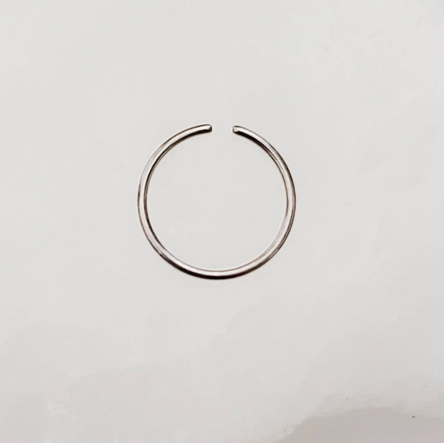 Thin Titanium Endless Hoops • Tiny Hoops • Skinny Hoop • Seamless Hoops • F67 Implant Grade • Cartilage • Tragus • Septum • Nose Ring • 22g