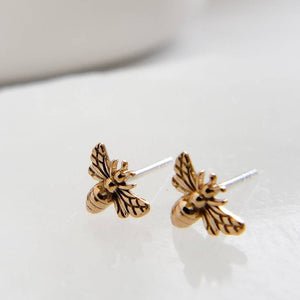 Tiny Honey Bee Studs • Dainty Bee Earrings • Bumble Bee Studs • Tiny Gold Bees • Little Bee Earring Studs • Delicate Bee Jewelry • Gift