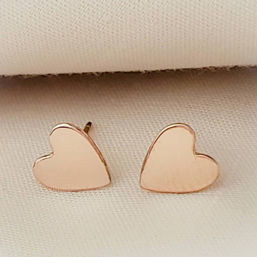 Rose Gold Heart Studs • Tiny Studs • Little Heart Earrings • Delicate Stud Earrings • Love Jewelry • Gift For Her • Multiple Piercings