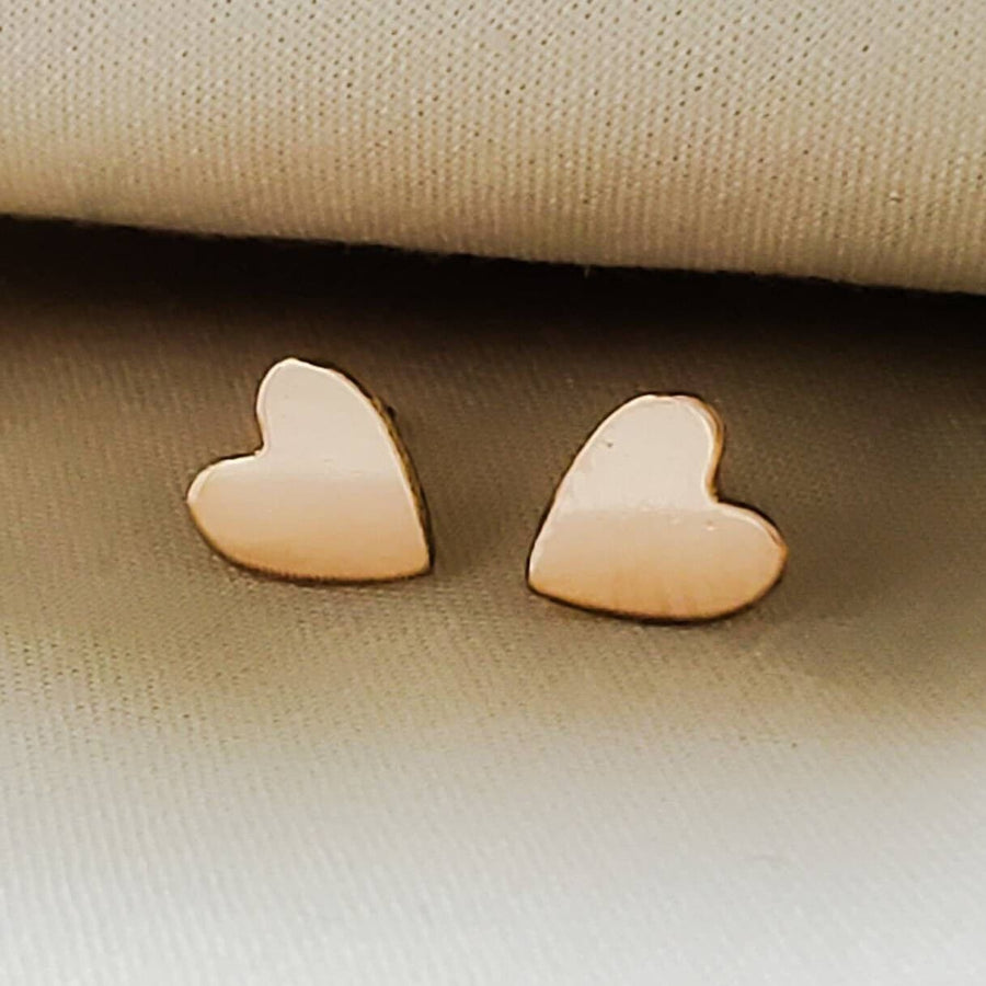 Rose Gold Heart Studs • Tiny Studs • Little Heart Earrings • Delicate Stud Earrings • Love Jewelry • Gift For Her • Multiple Piercings