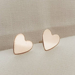 Rose Gold Heart Studs • Tiny Studs • Little Heart Earrings • Delicate Stud Earrings • Love Jewelry • Gift For Her • Multiple Piercings