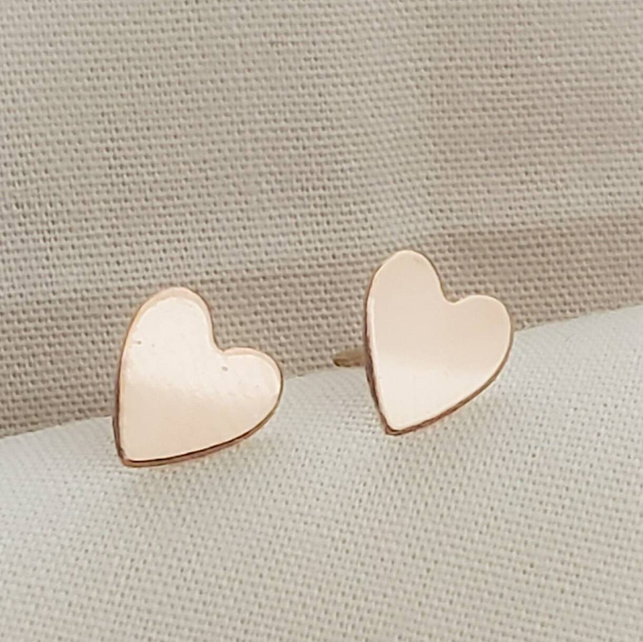 Rose Gold Heart Studs • Tiny Studs • Little Heart Earrings • Delicate Stud Earrings • Love Jewelry • Gift For Her • Multiple Piercings