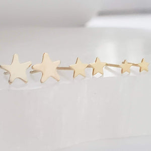 14k Gold Star Studs • Choose Your Size • Delicate Studs • Gold Star Studs • Little Stud Earrings • Minimalist Earrings • Dainty Studs