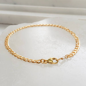 Curb Chain Bracelet • Minimalist Layering Bracelet • Cuban Links • Modern Style • Gift For Girlfriend • Bracelet Stack • Unisex Style