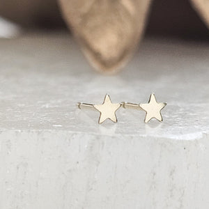 Little Gold Star Studs • Dainty Stars • Celestial Jewelry • Tiny Stars • Gift For Her • Ear Stack • Second Piercing • Waterproof Earrings