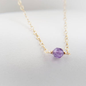 Dainty Birthstone Necklace • Tiny Gemstone • Birthday Gift • Layering Necklace • Personalized Jewelry • Delicate Gold Chain • Gift For Her