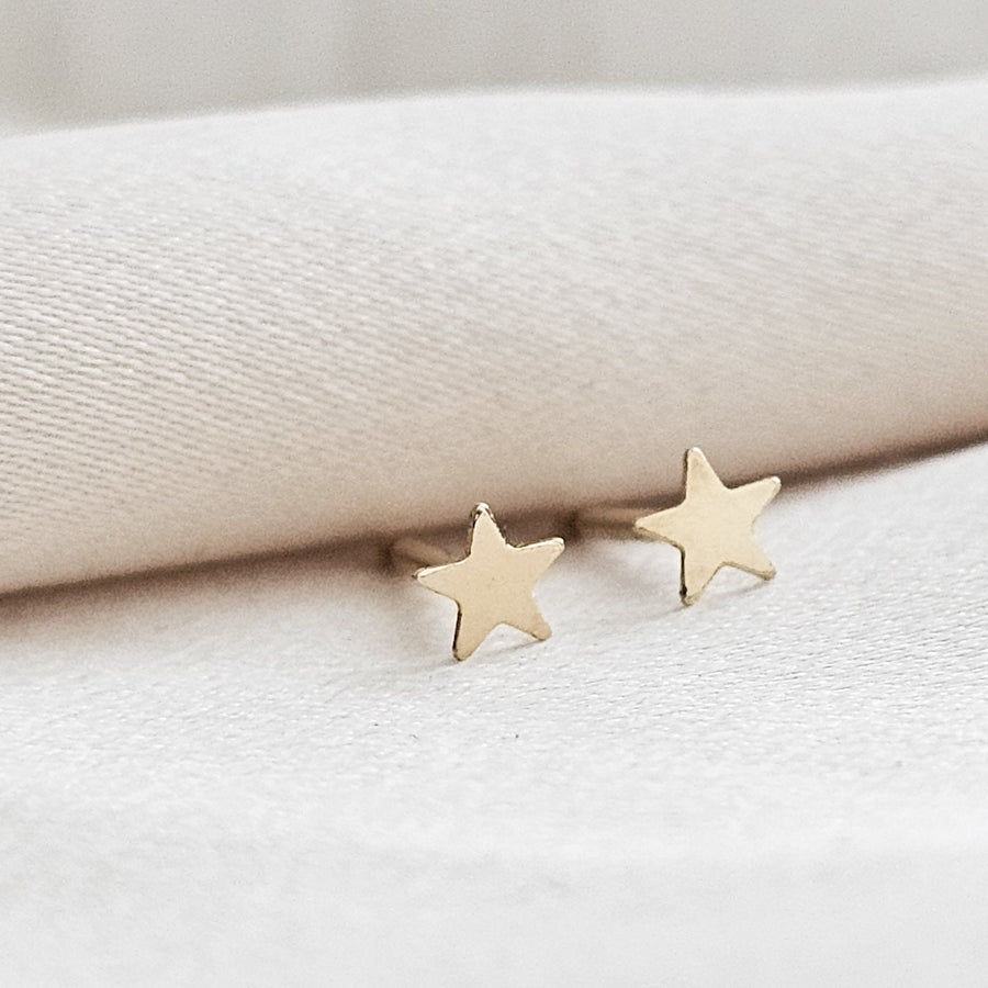 Little Gold Star Studs • Dainty Stars • Celestial Jewelry • Tiny Stars • Gift For Her • Ear Stack • Second Piercing • Waterproof Earrings