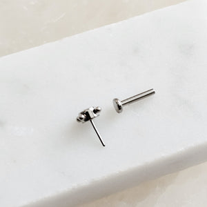 Super Comfy Nap Studs • Clear CZ • Hypoallergenic Titanium • Gift For Her • Minimalist Style • Cartilage Tragus Conch or Lobe • Waterproof