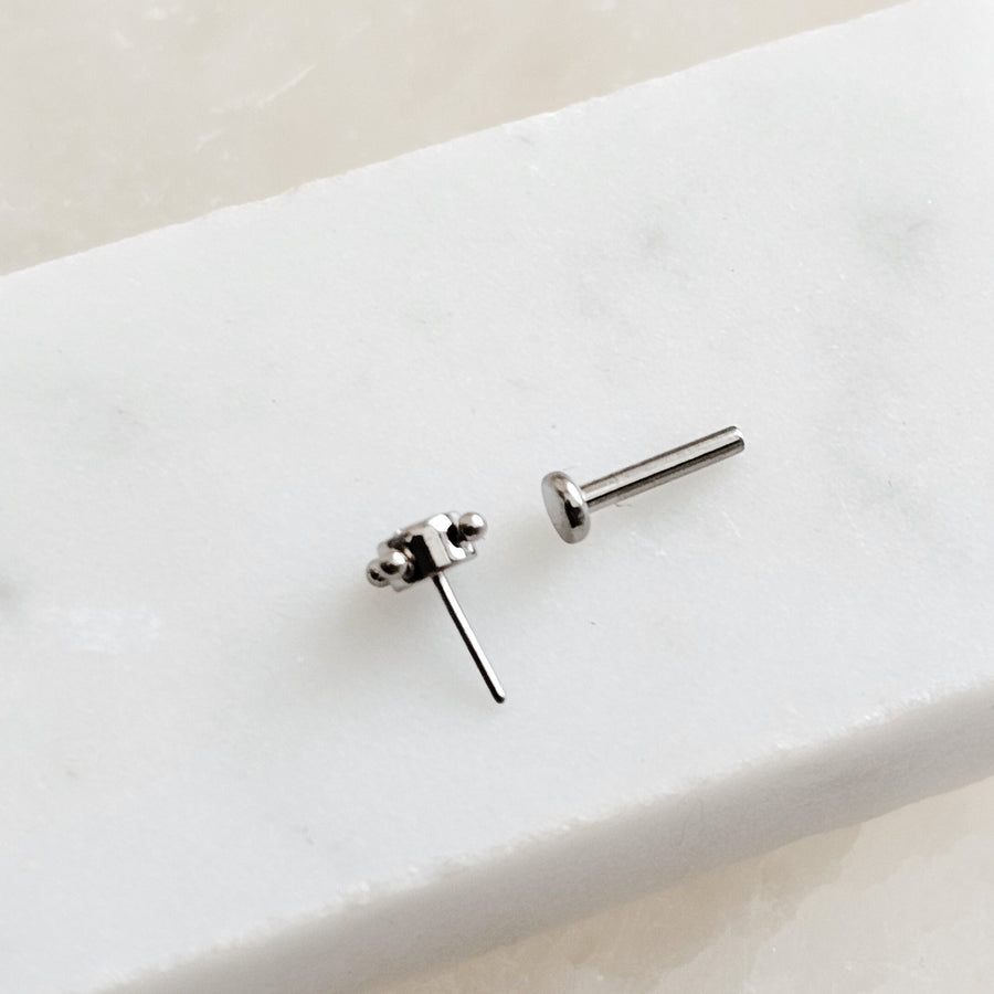 Super Comfy Nap Studs • Clear CZ • Hypoallergenic Titanium • Gift For Her • Minimalist Style • Cartilage Tragus Conch or Lobe • Waterproof