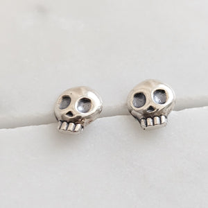 Mini Skull Studs • Tiny Silver Skulls • Gold Skull Studs • Best Friend Gift • Little Calaveras Studs • Dainty Skull Earrings • Petite Studs