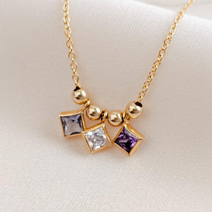 Mother's Necklace • Birthstone Charms • Family Jewelry • Personalized Gift For Mom • Dainty Layering Necklace • Keepsake Jewelry