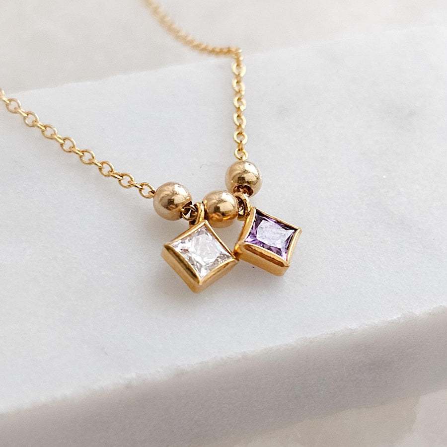 Mother's Necklace • Birthstone Charms • Family Jewelry • Personalized Gift For Mom • Dainty Layering Necklace • Keepsake Jewelry