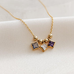 Mother's Necklace • Birthstone Charms • Family Jewelry • Personalized Gift For Mom • Dainty Layering Necklace • Keepsake Jewelry