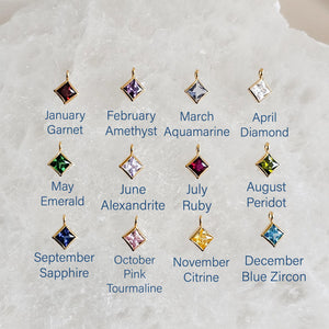Mother's Necklace • Birthstone Charms • Family Jewelry • Personalized Gift For Mom • Dainty Layering Necklace • Keepsake Jewelry