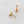 Load image into Gallery viewer, Three Bead Flat Back Stud in 14k Gold - Studio Blue
