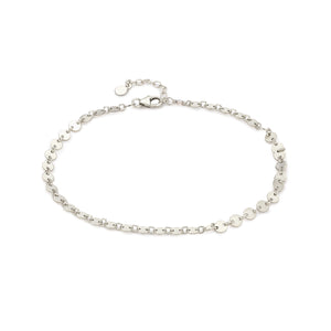 Sequin Chain Anklet - Studio Blue