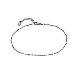 Dotted Sparkle Chain Anklet - Studio Blue