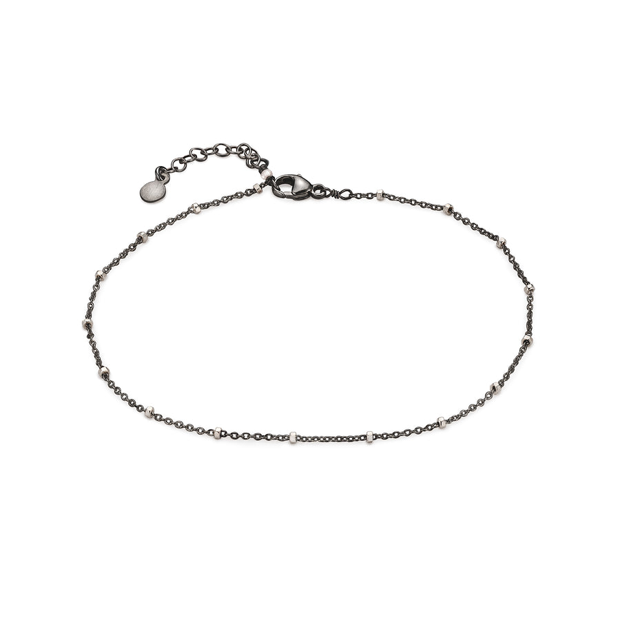 Dotted Sparkle Chain Anklet - Studio Blue