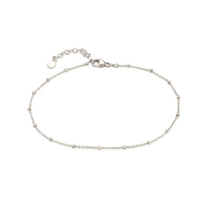 Dotted Sparkle Chain Anklet - Studio Blue