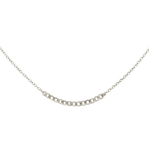 Curb Chain Segment Necklace - Studio Blue