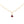 Load image into Gallery viewer, Tiny Garnet Drop Necklace - Studio Blue
