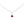 Load image into Gallery viewer, Tiny Garnet Drop Necklace - Studio Blue
