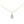 Load image into Gallery viewer, Tiny Rainbow Moonstone Drop Necklace - Studio Blue
